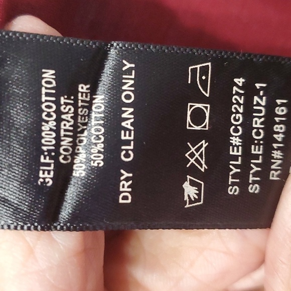 BODDYLOVE White Enbrodery burgundy rop. Med, Ruffle sleeves Piping around sleeve - Picture 9 of 9